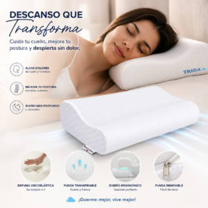 Almohada Memory Foam Ortopédica Cervical