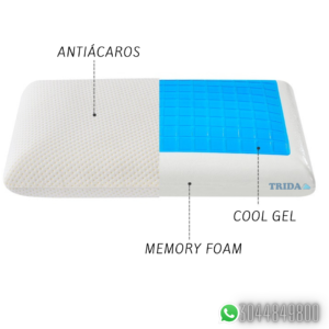 Almohada Memory Foam Cool Gel Ortopédica