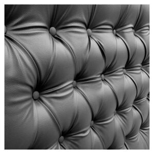 Espaldar Capitoneano Sintético Negro 120cm