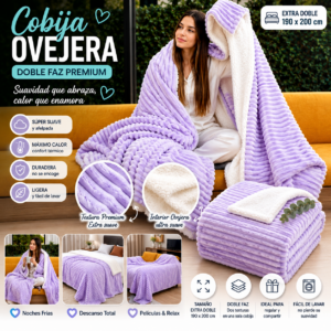 Cobija Ovejera Morada