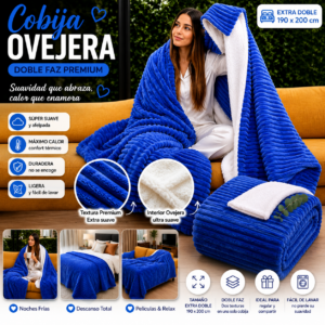 Cobija Ovejera Azul Rey