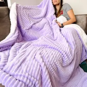 Cobija Ovejera Morada