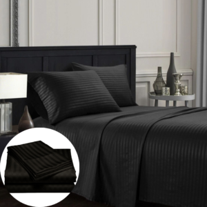 Juego de sábanas Negras 140x190cm