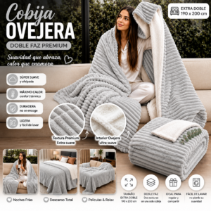 Cobija Ovejera Gris