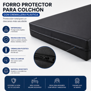 Protector Plástico para Colchón con Cierre 140/120/100