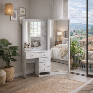 Tocador Hollywood Tipo Marmol