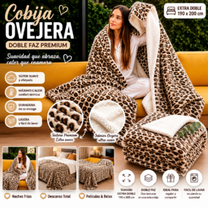 Cobija Ovejera Animal Print
